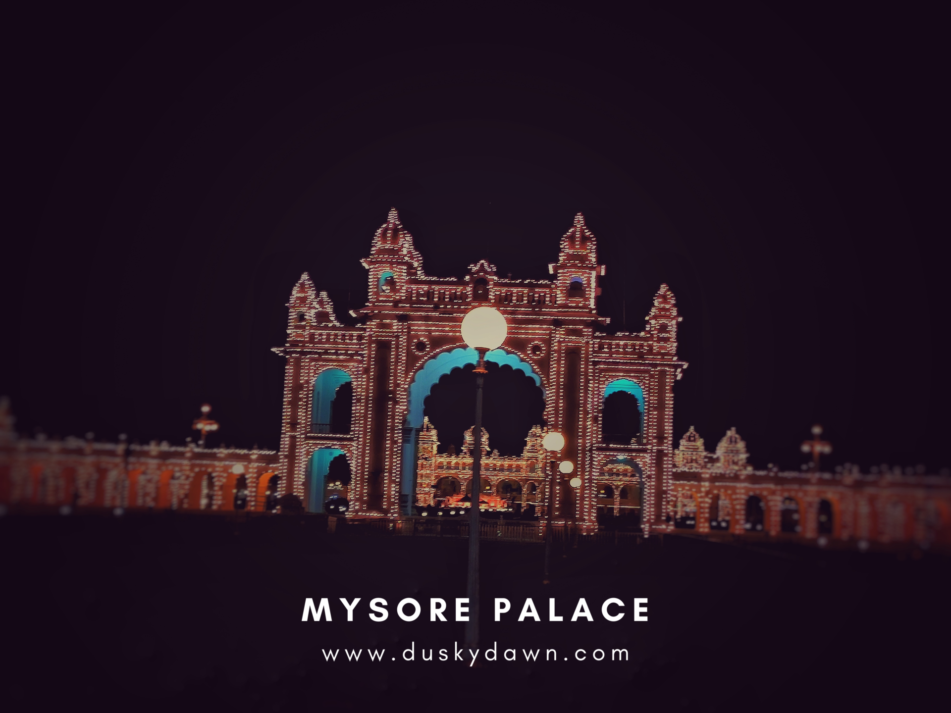 Lighting at Mysore Palace during Dussehra 2020 